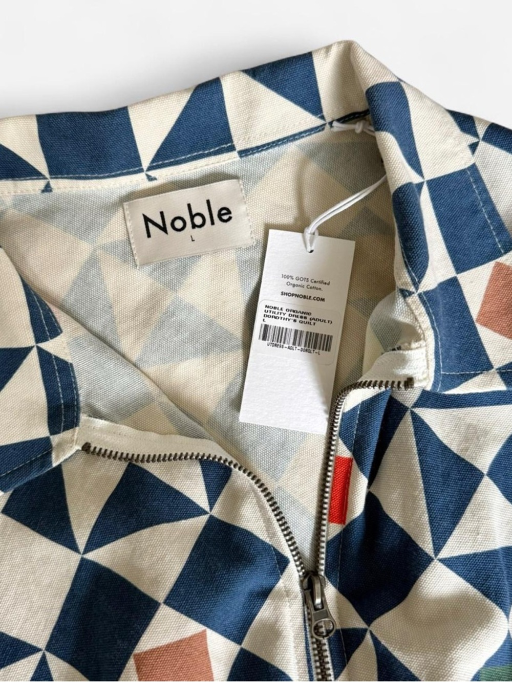 NWT Noble Utility Dress in Dorothy’s Quilt Print - Picture 5 of 6
